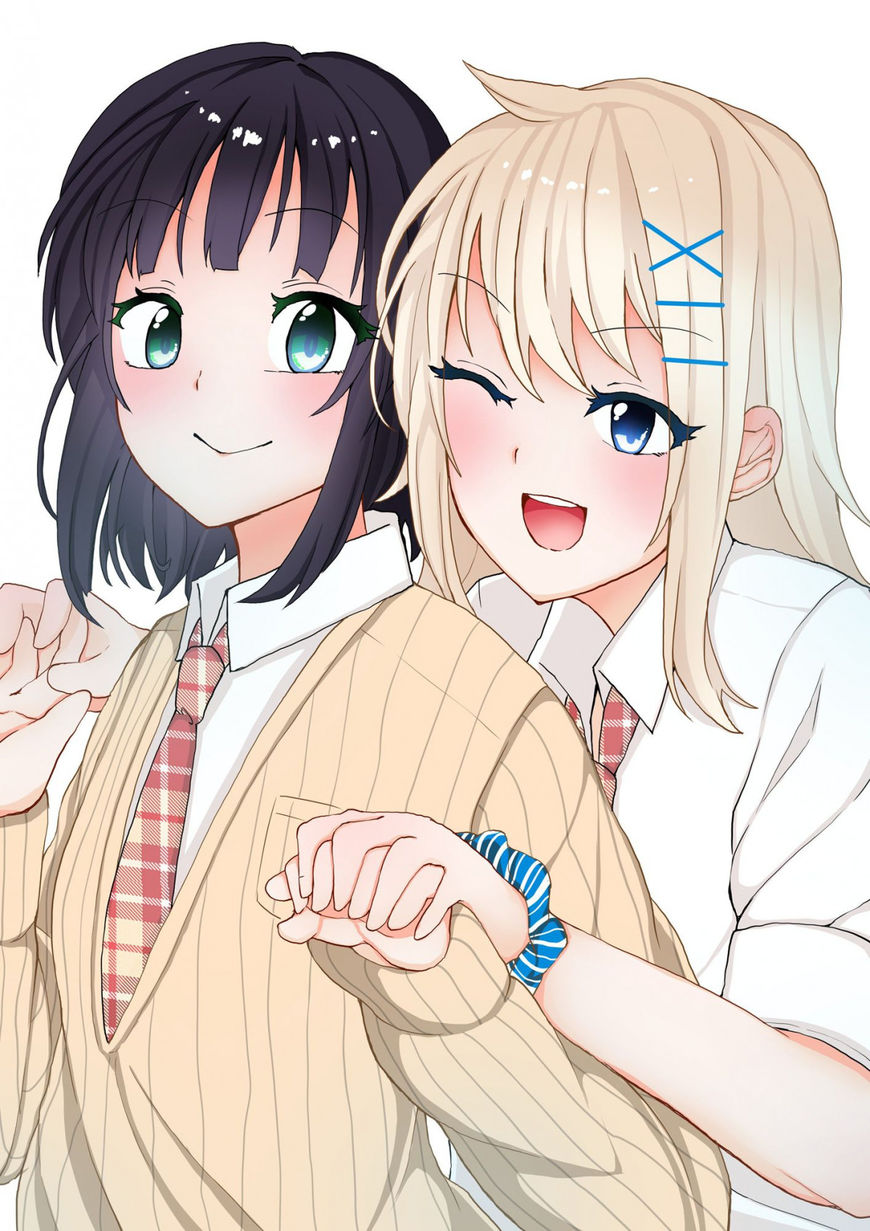 Читать Хитоми и Нагиса начинают отношения с недопонимания (A Yuri Manga  Between a Delinquent and a Quiet Girl That Starts From a Misunderstanding).  Манга онлайн.